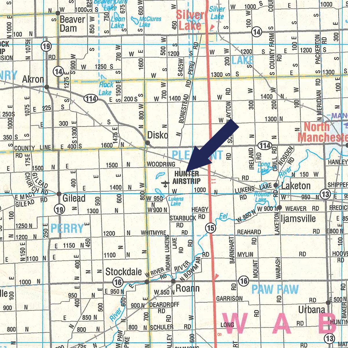 Area map - FARM EQUIPMENT RETIREMENT AUCTION IN WABASH COUNTY, INDIANA